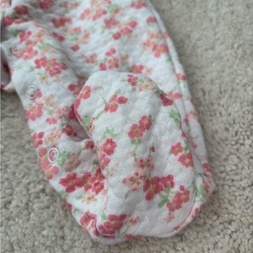 Laura Ashley Pink Floral Footie - Picture 12 of 12